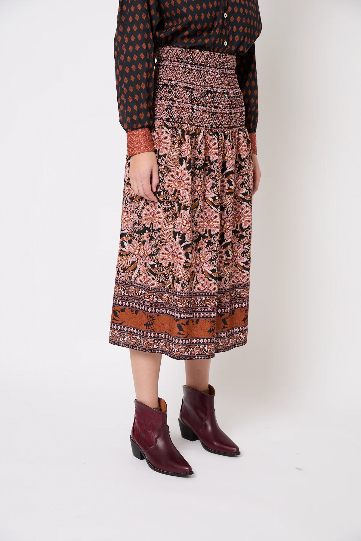 Falda NIDO GRECA camel Sophie and Lu.