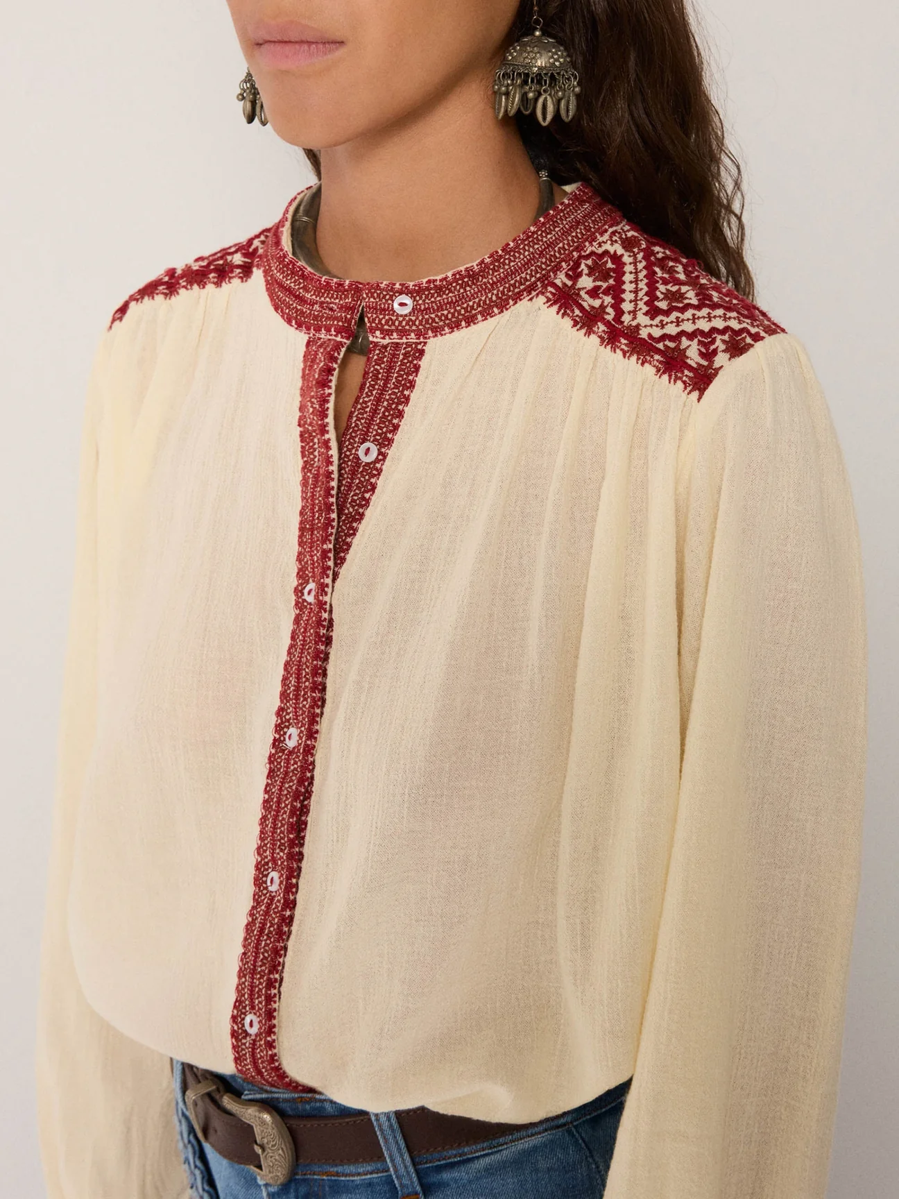 Blusa CHARLOTTE cruda Maison Hotel.