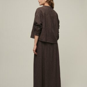 Falda cuadros marrones GYAM Mi & Co.