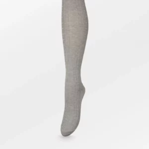 Calcetín alto SCALLOP gris Beck söndergaard.