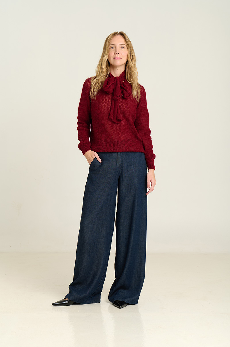 Suéter con lazo granate Sita Murt.555602 0108