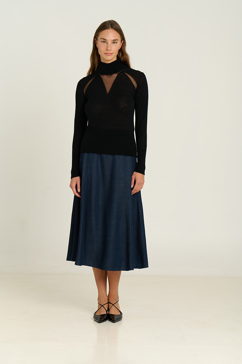 Jersey CUELLO ALTO CON TRANSPARENCIA Sita Murt.