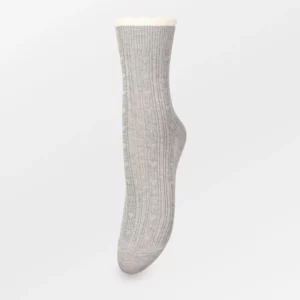 Calcetín SCALLOP gris Beck söndergaard.