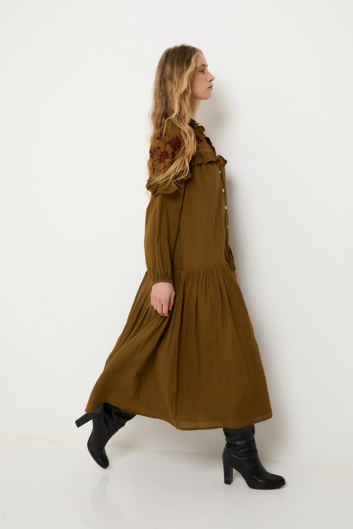 Vestido TRUJILLO kaki Sophie and Lucie.