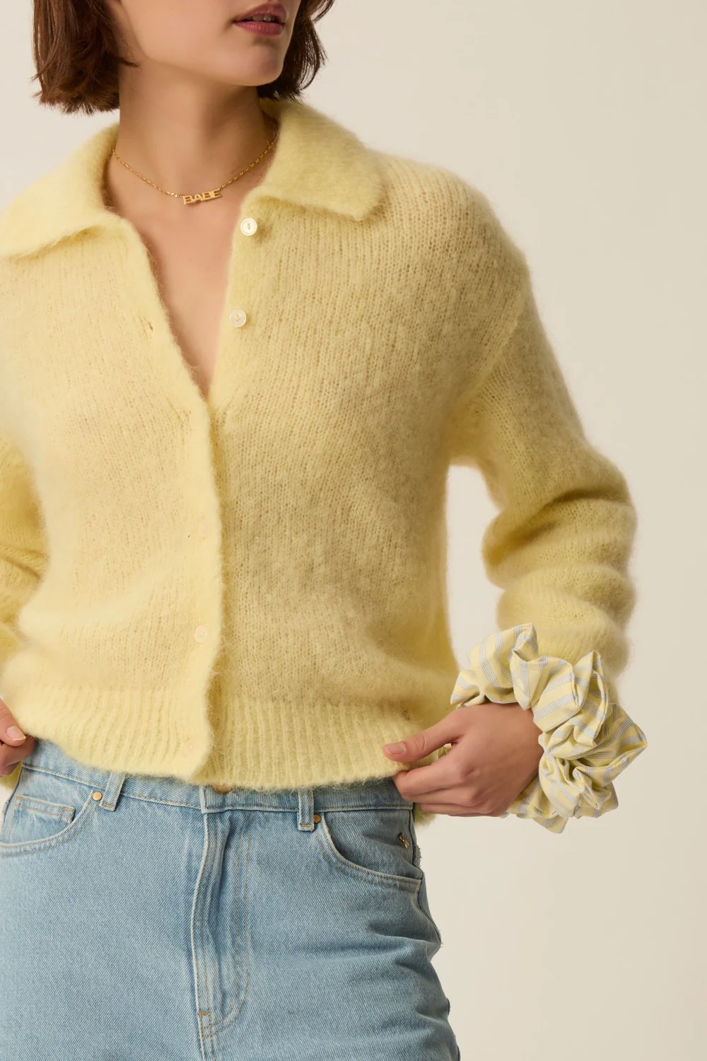 cardigan ALPOLO mantequilla Des Petits Hauts.