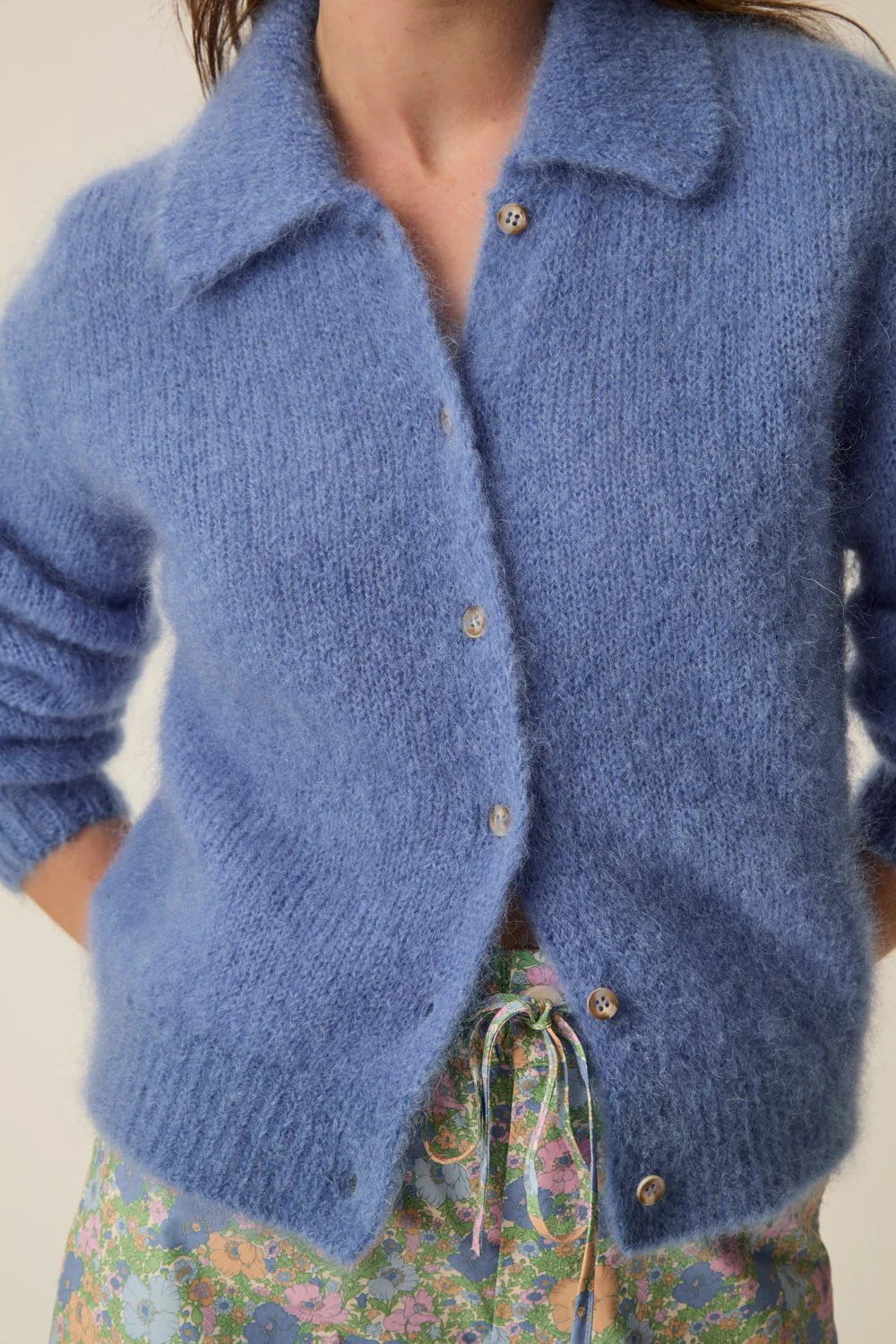 cardigan ALPOLO azul Des Petits Hauts.