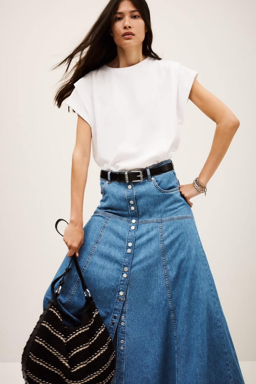 Falda LADIE azul BA&SH.