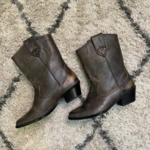 Bota cowboy SASELINE gris ANONYMOUS.