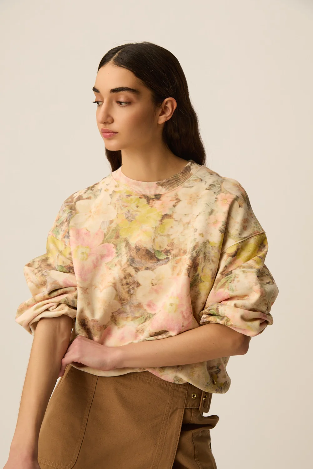 Sudadera JOEME floral Des Petits Hauts.