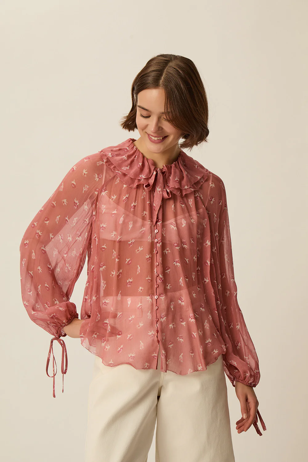 Blusa VELINDA flores Des Petits Hauts.