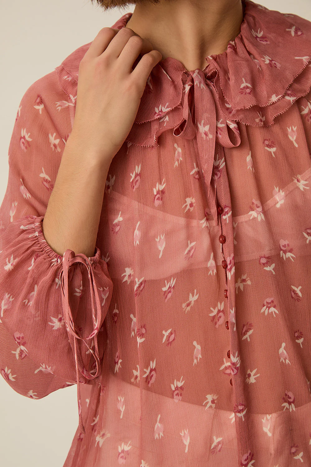 Blusa VELINDA flores Des Petits Hauts.