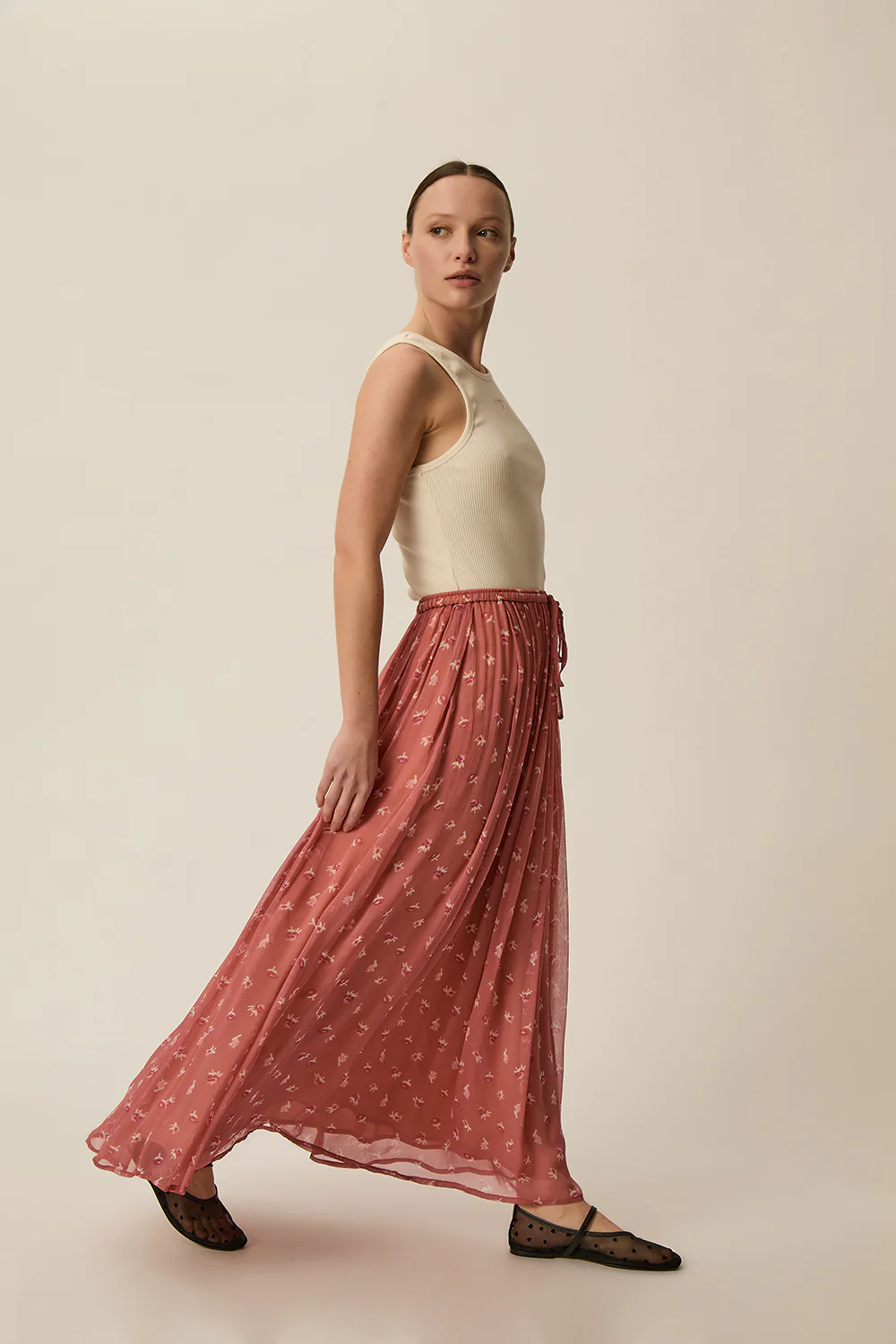 Falda VELUSINE flores Des Petits Hauts.
