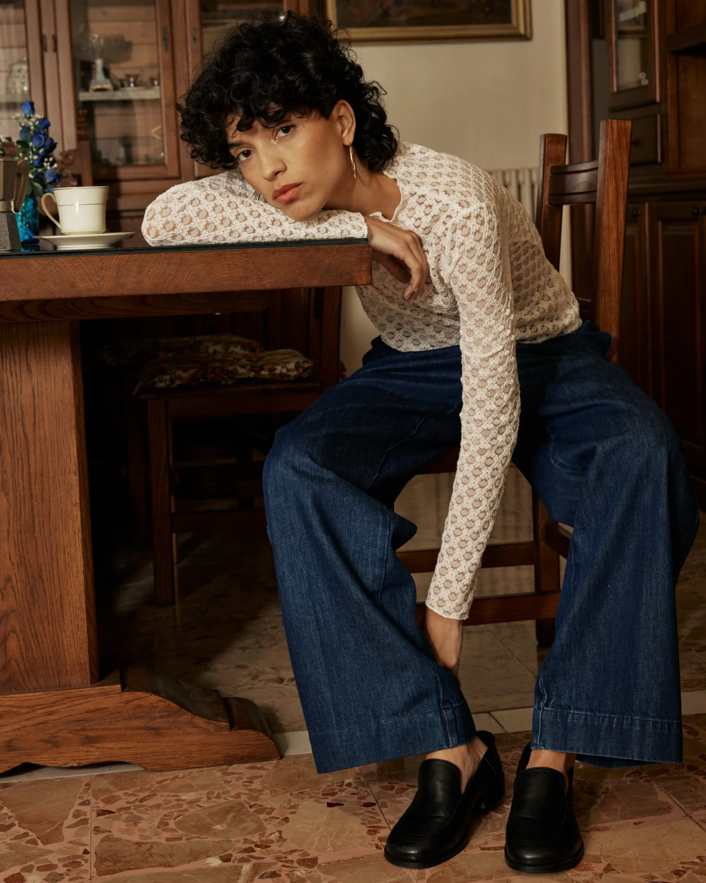 Top VALMY marfil Grace & Mila.