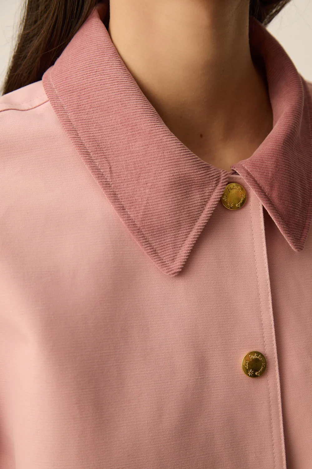 Chaqueta YPOLITE rosa Des Petits Hauts.