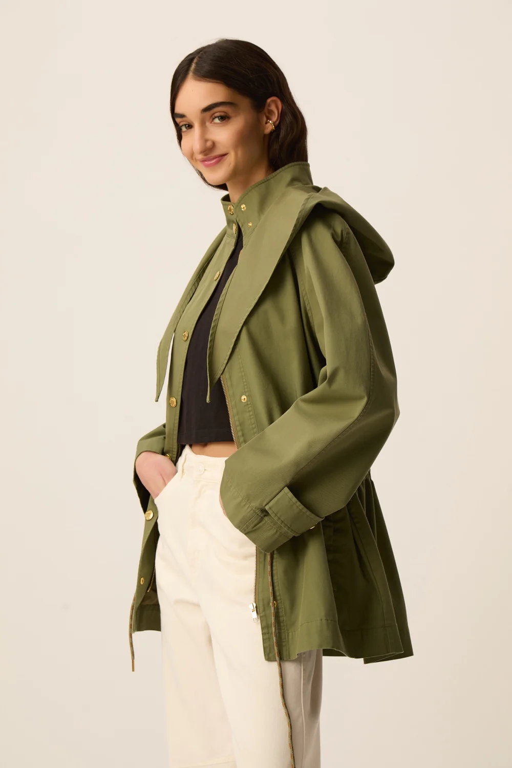 Parka YSARA caqui Des Petits Hauts.