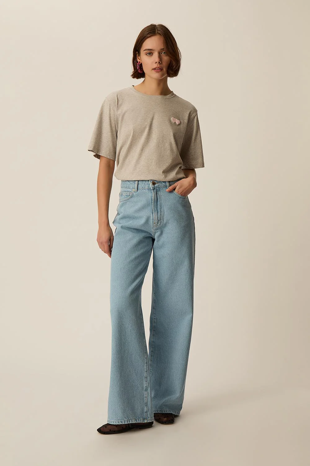 Jeans LOUELA azul Des Petits Haut.