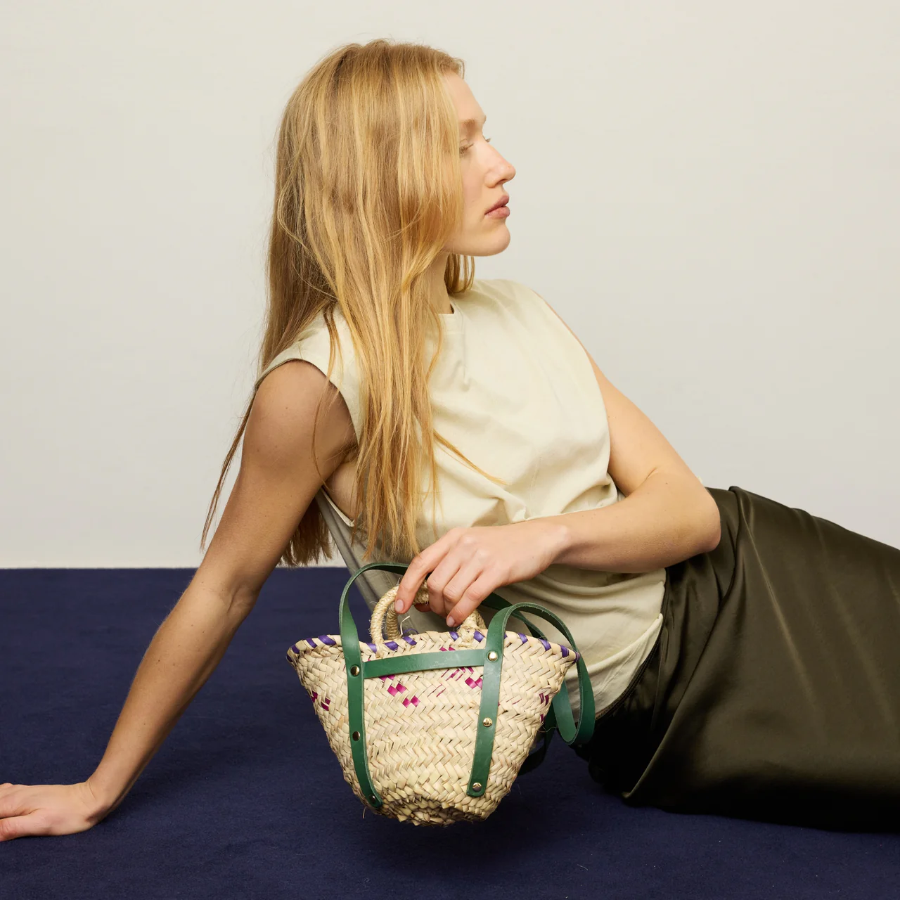 Basket pequeño verde Mercules.