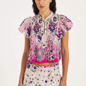 Blusa AMIA estampado rosa Antik Batik.