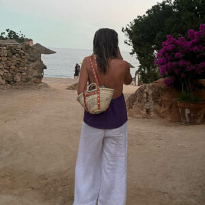 Basket pequeño rosa Mercules.