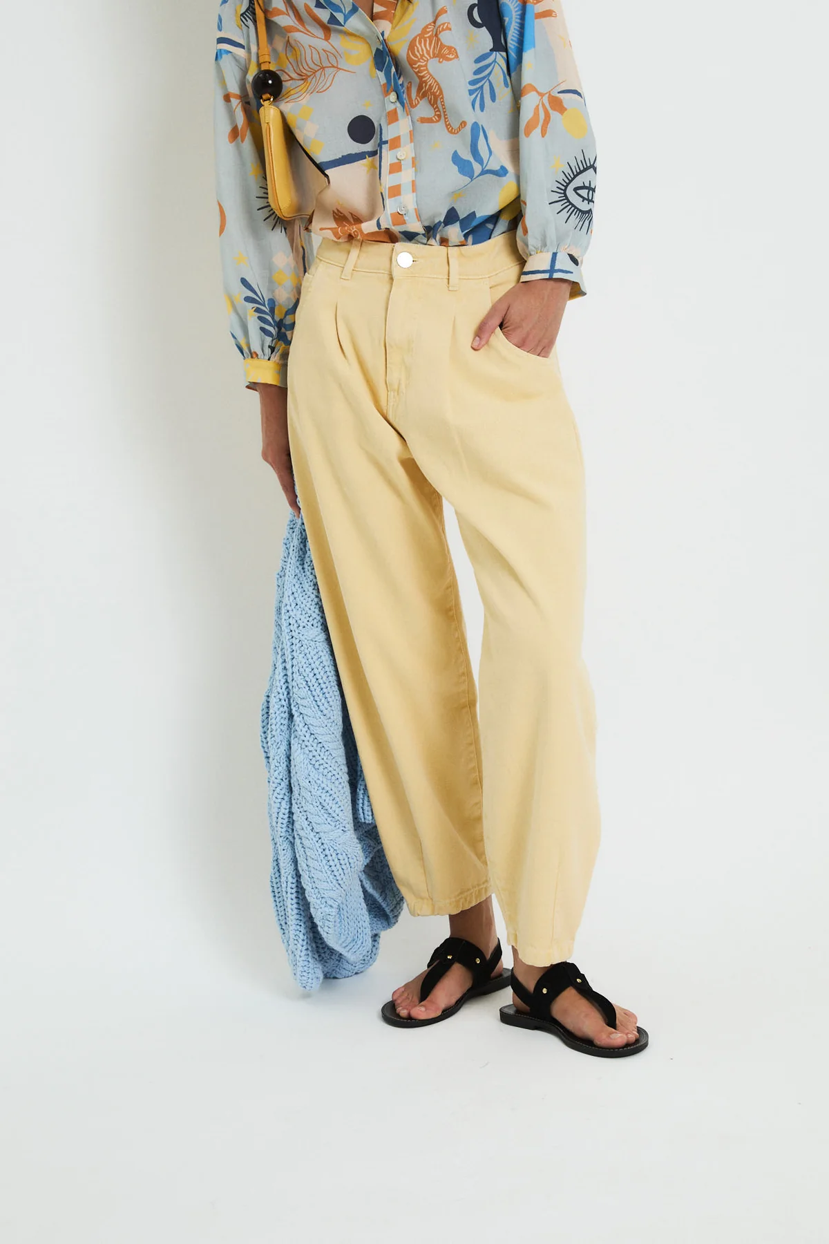 Jeans boyfriend amarillo Sophie and Luccie.