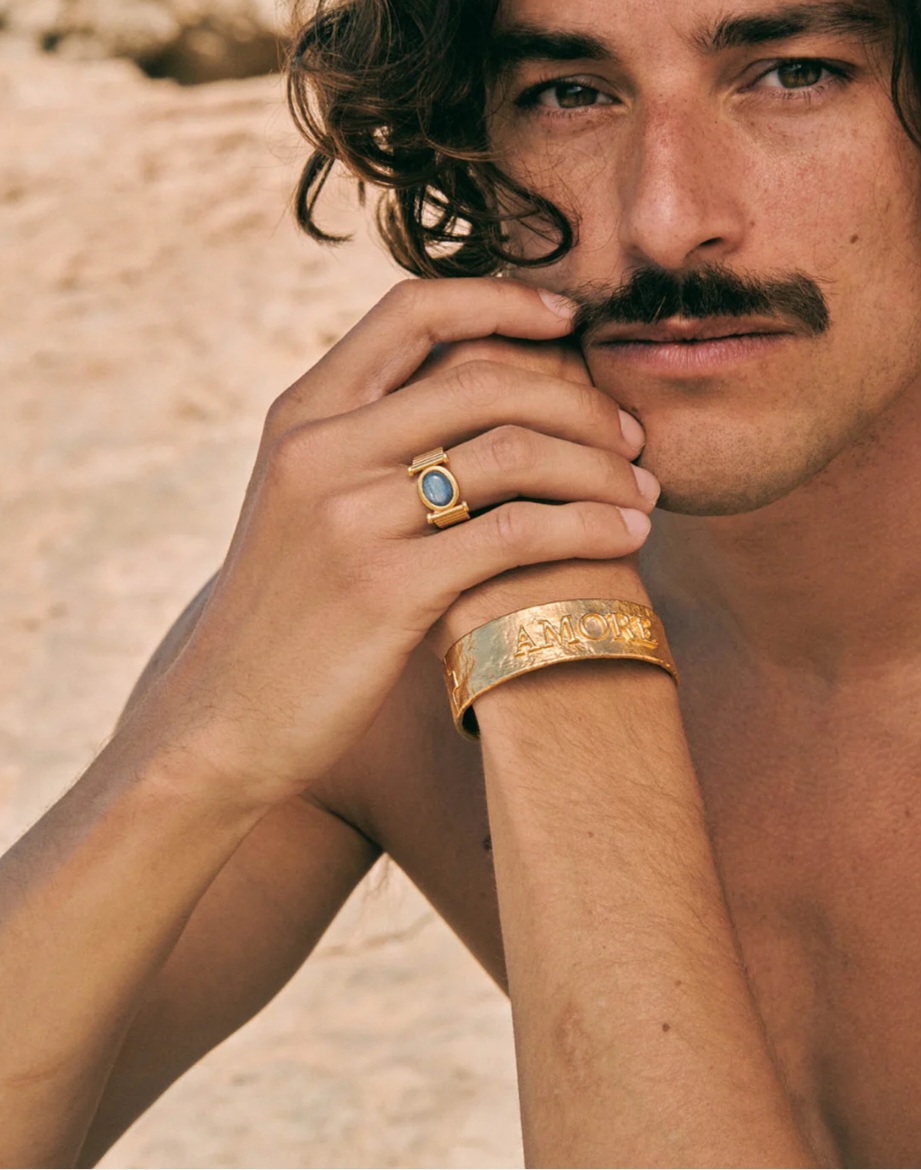 Anillo EGEO dorado Alhaja.