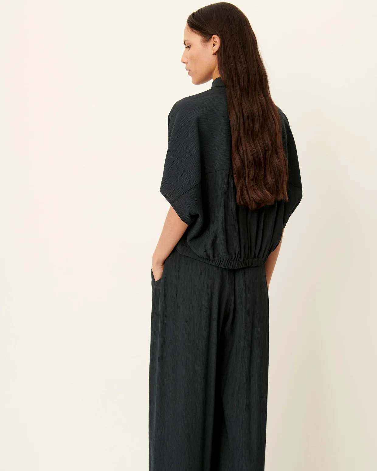 Camisa ALFASSA verde ahumado Sessùn.