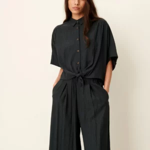 Camisa ALFASSA verde ahumado Sessùn.