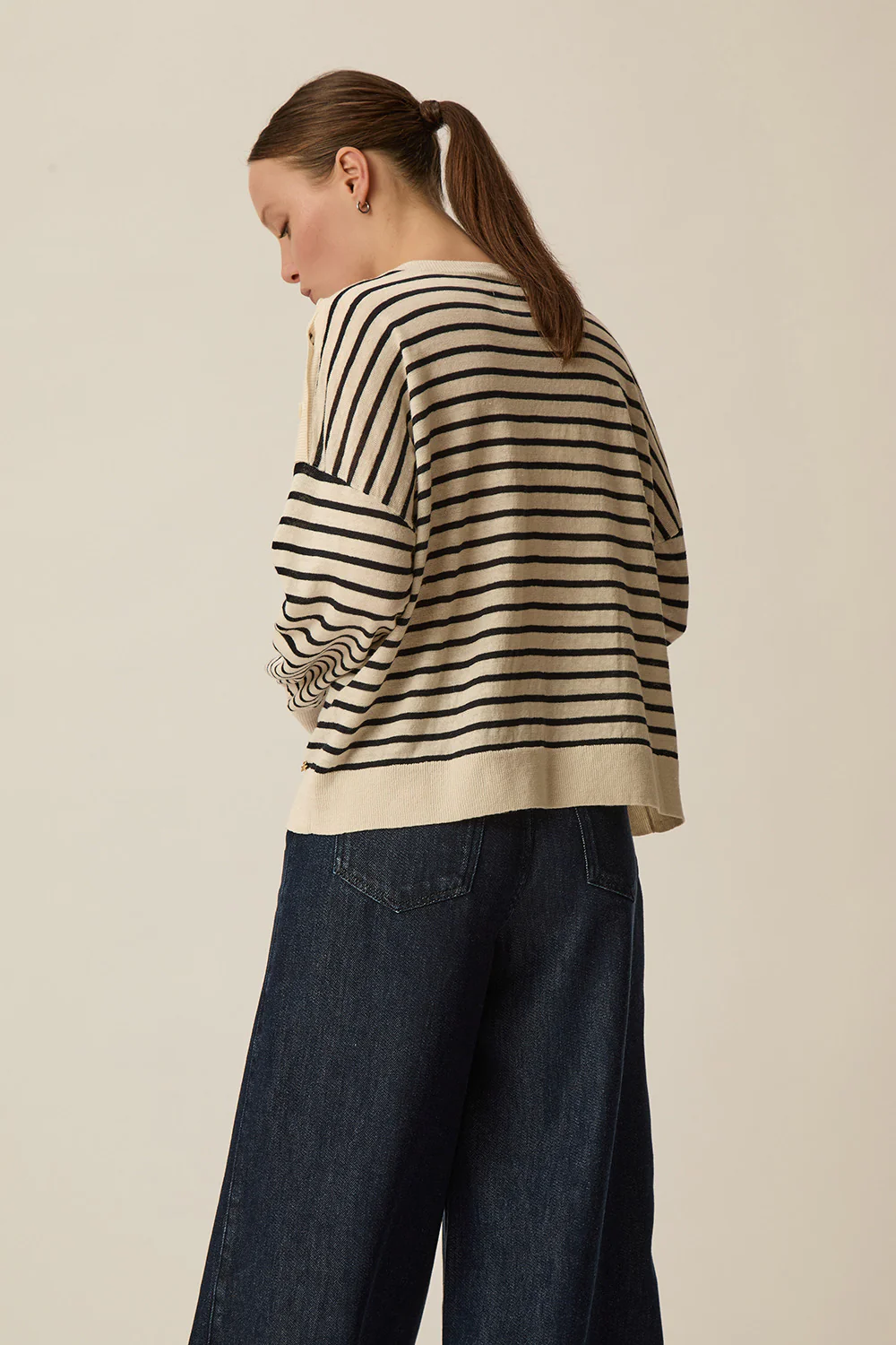 Jersey BRADY rayas marino Des Petits Hauts.