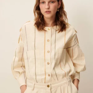 Cazadora CALANCAS crudo rayas Sessùn.