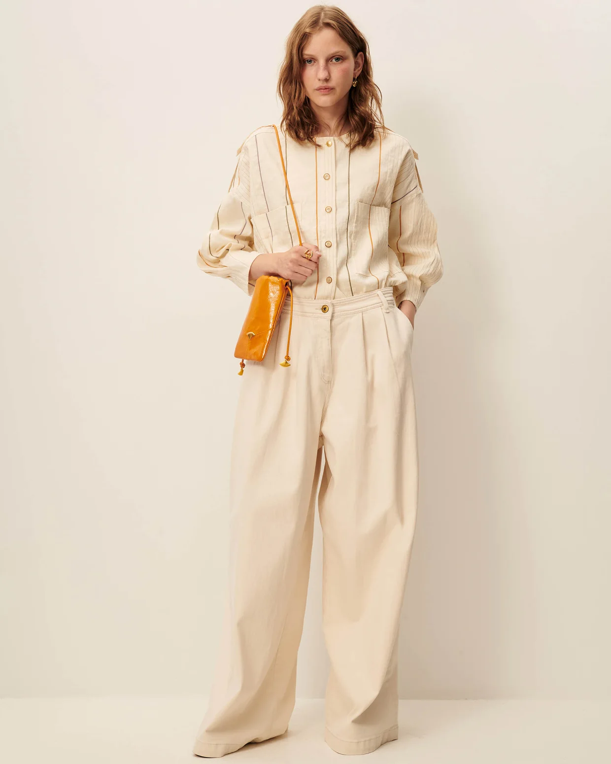 Cazadora CALANCAS crudo rayas Sessùn.