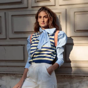 Chaleco MARINERO punto azul Sophie & Lucie.