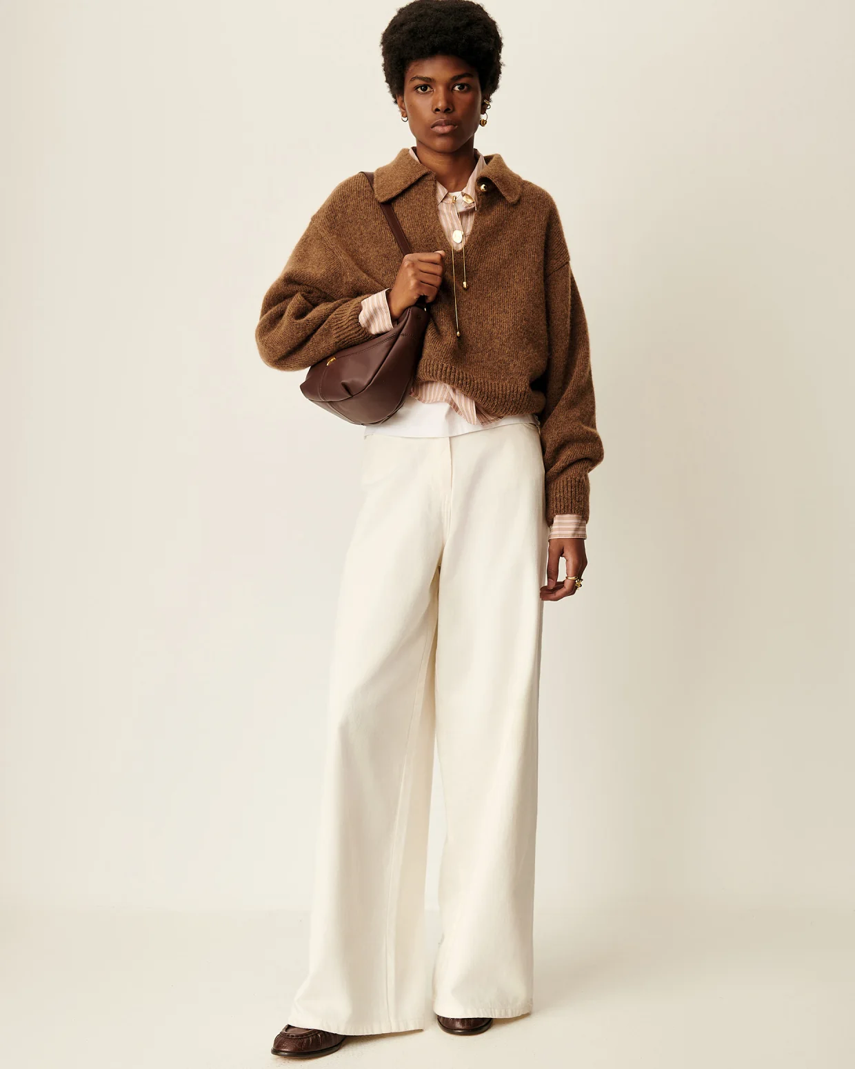 Pantalón vaquero DALT blanco Sessùn.