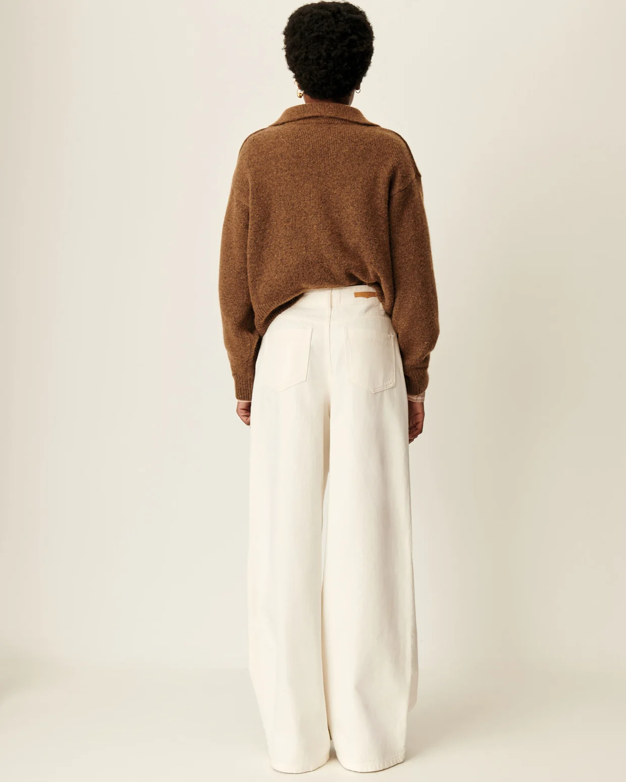 Pantalón vaquero DALT blanco Sessùn.