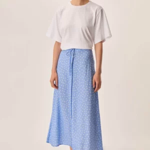 Falda ELIZETTA azul lunares Des Petits Hauts.