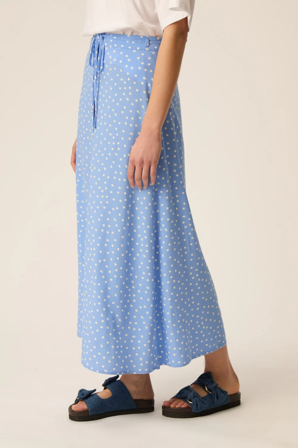 Falda ELIZETTA azul lunares Des Petits Hauts.