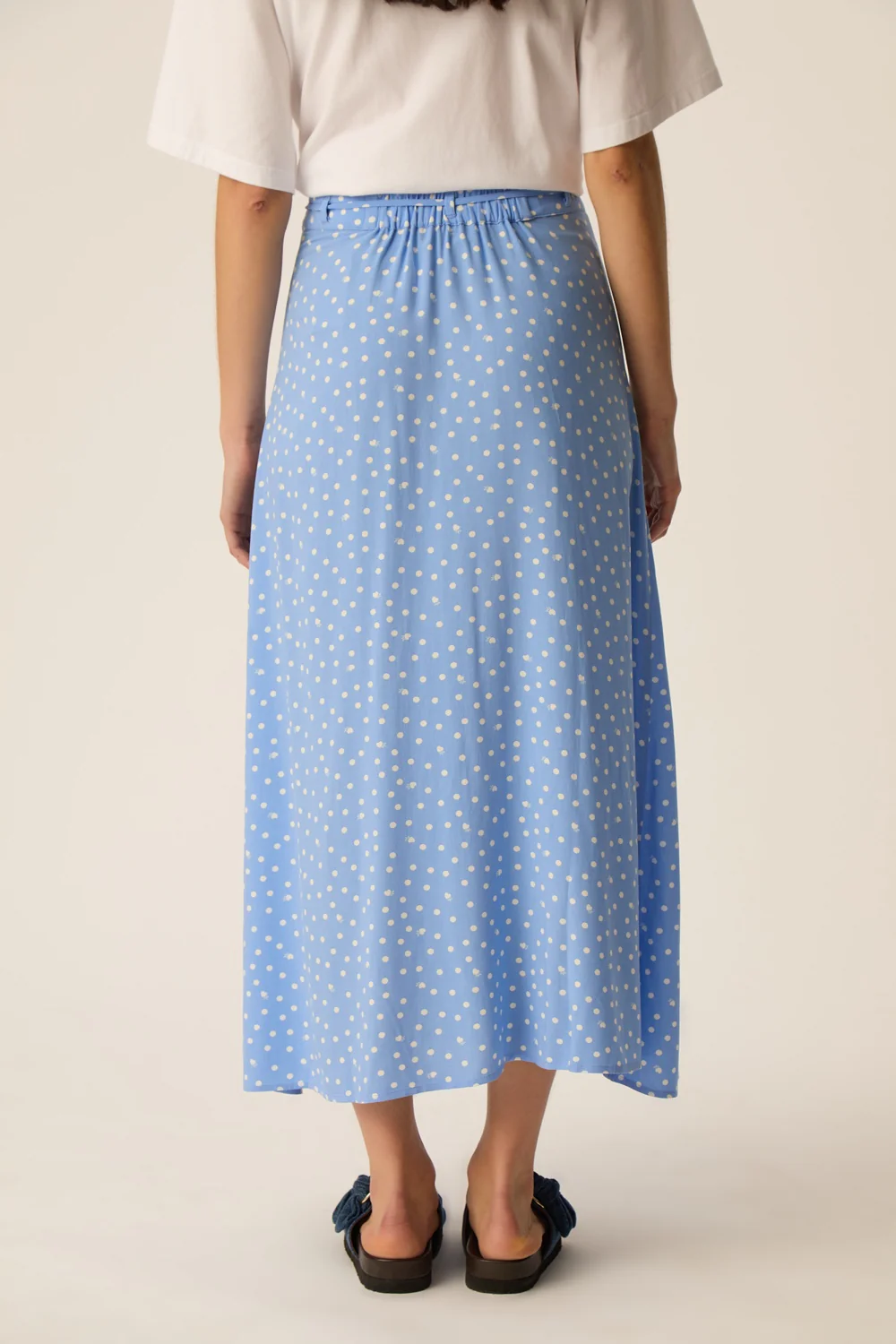 Falda ELIZETTA azul lunares Des Petits Hauts.