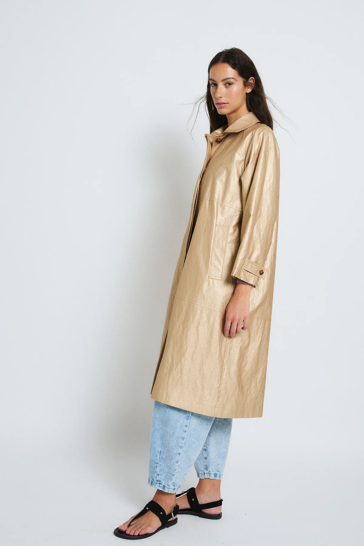 Gabardina ORO METAL dorado Sophie & Lucie.