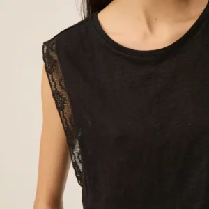 Camiseta HELENA negra Des Petits Hauts.