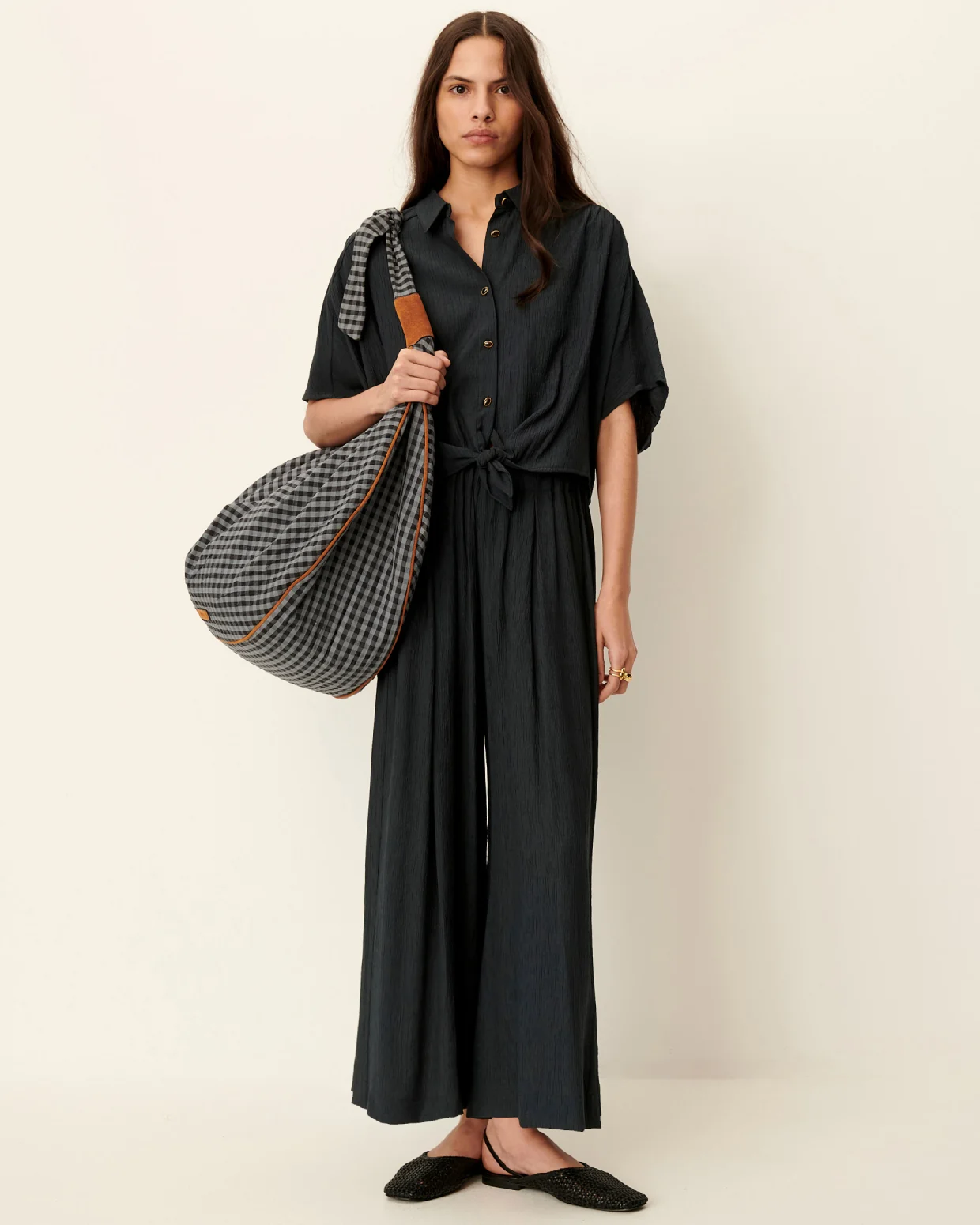 Pantalón ISLA MINIMA verde ahumado Sessùn.