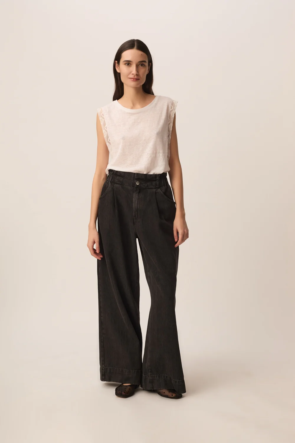 Vaquero LOU LOU gris Des Petits Hauts.