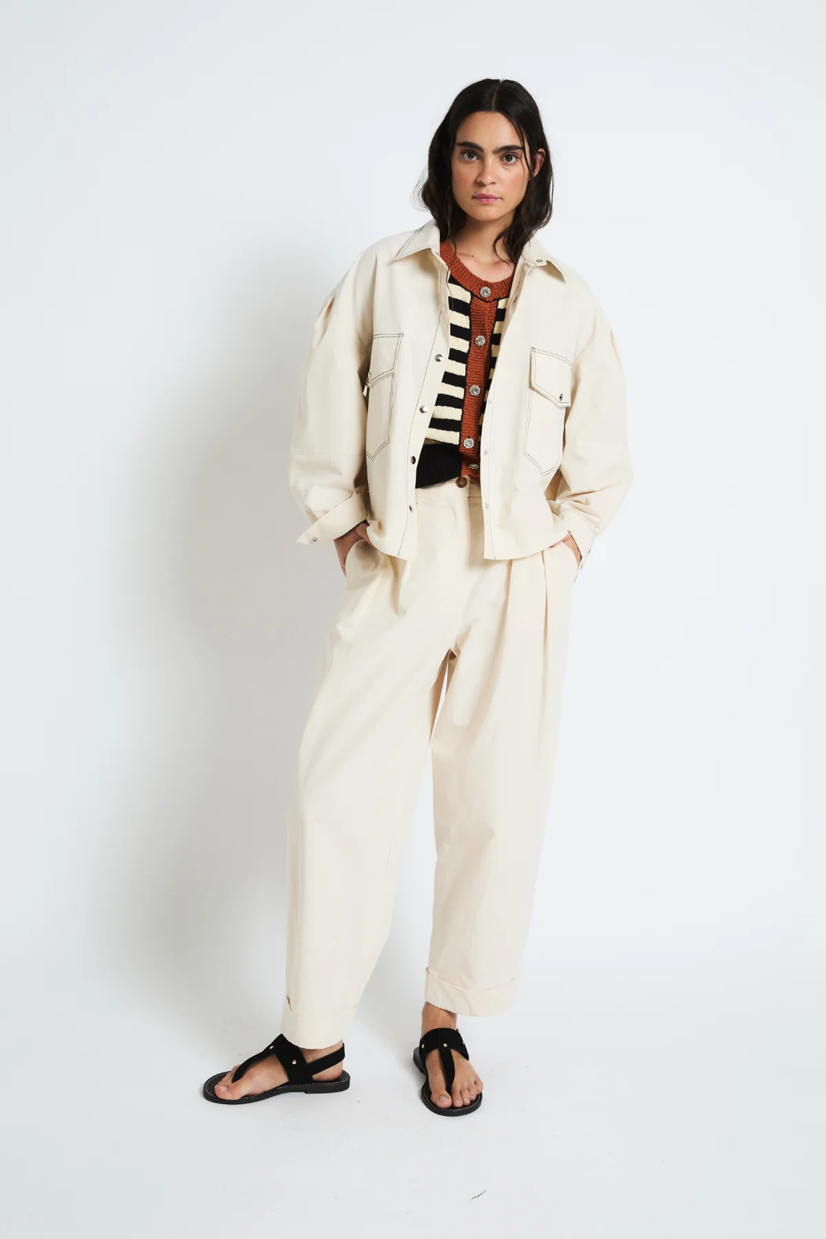 Pantalón MAR SAFARI crudo Sophie & Lucie.