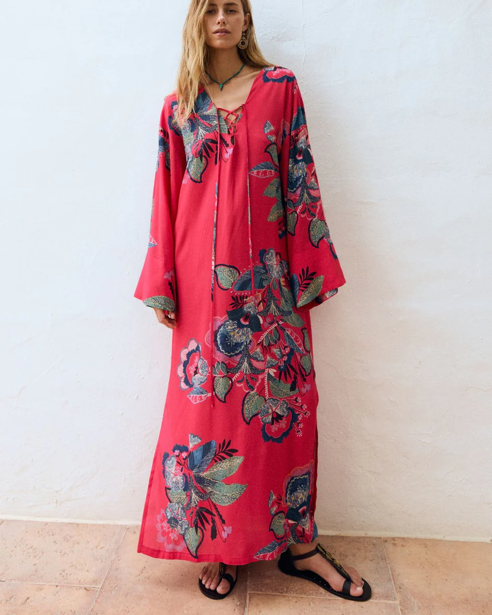 Vestido MEGAN rojo rubí Magnolya.