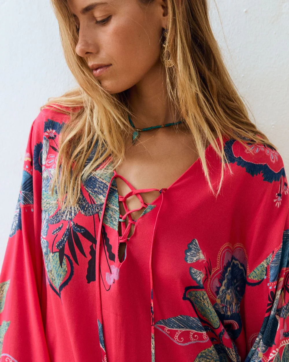 Vestido MEGAN rojo rubí Magnolya.