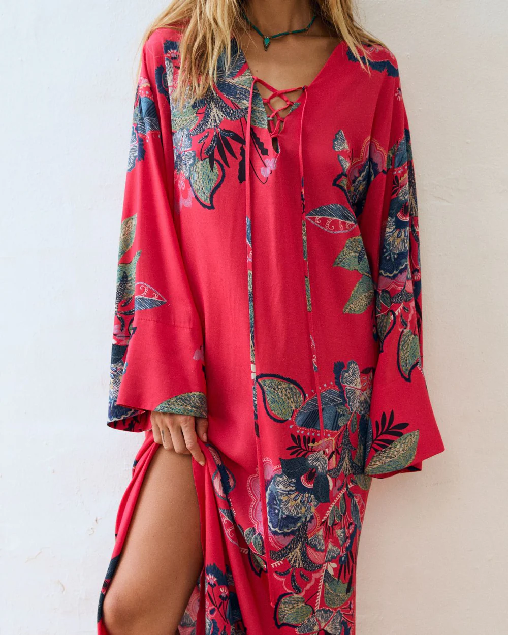 Vestido MEGAN rojo rubí Magnolya.