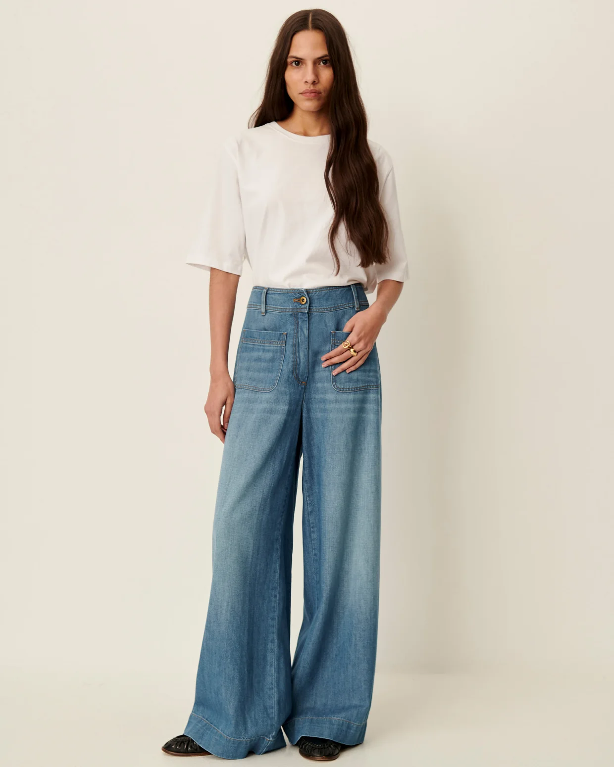 Pantalón denim MANHABLUE azul Sessùn.