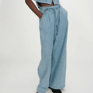 Vaquero POMPON azul rayas Grace & Mila.