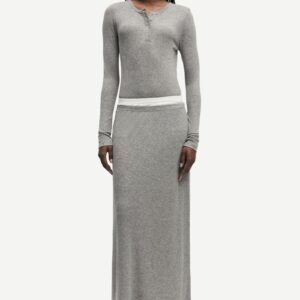 Falda SADOU gris Samsoe.