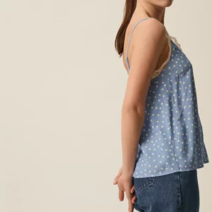 Top TOUTOU DOTS azul cielo Des Petits Hauts.
