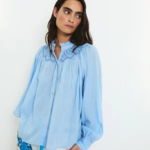 Blusa TULIPAN VOILE azul Sophie & Lucie.