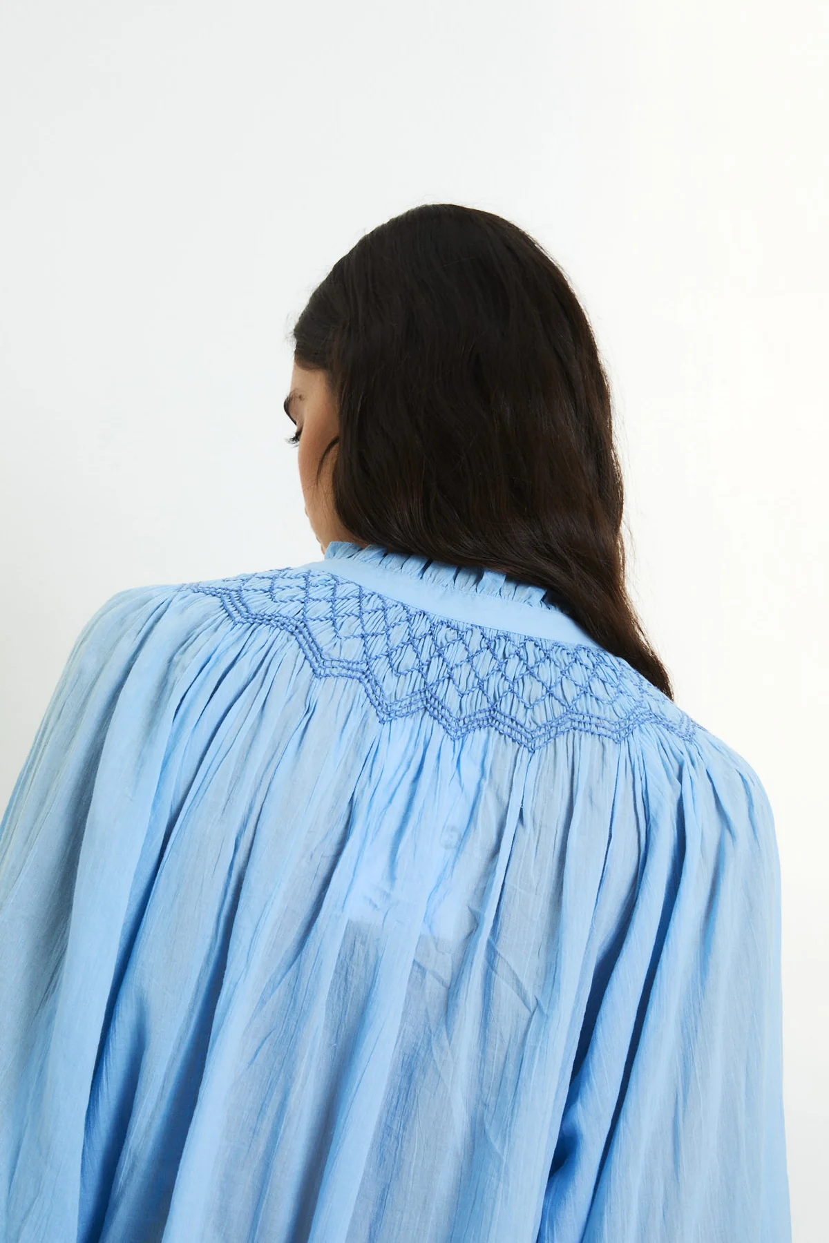 Blusa TULIPAN VOILE azul Sophie & Lucie.